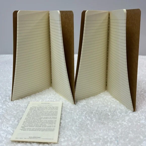 Moleskine Cahier 8.25" x 5" Soft Lined/Ruled Kraft Pocket Notebooks - Set of 2 - Picture 5 of 8